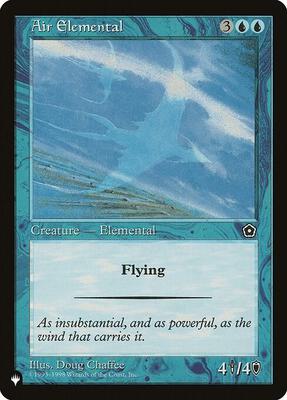 Air Elemental card from The List Reprints