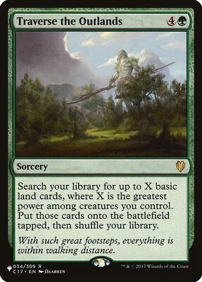 Traverse the Outlands card from The List Reprints