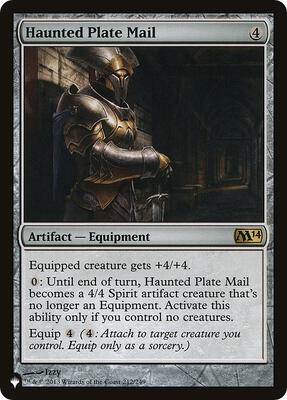 Haunted Plate Mail card from The List Reprints