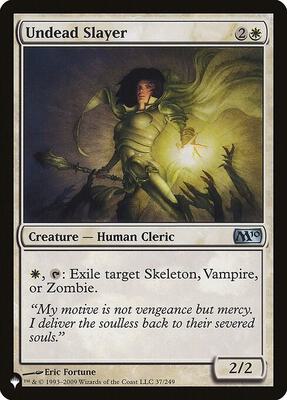 Undead Slayer card from The List Reprints