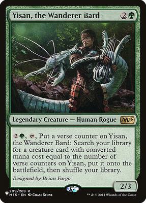 Yisan, the Wanderer Bard card from The List Reprints