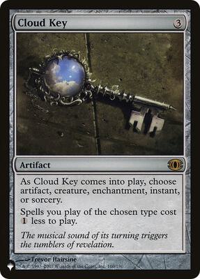 Cloud Key card from The List Reprints