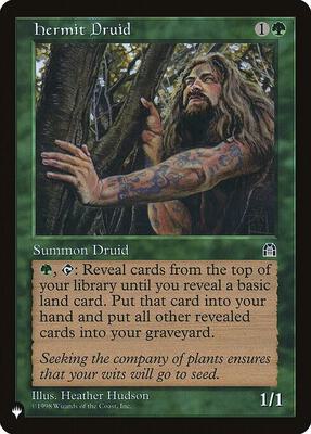 Hermit Druid card from The List Reprints