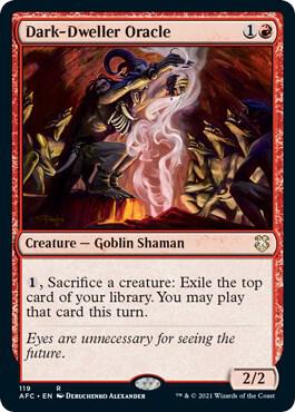 Dark-Dweller Oracle card from Commander: Adventures in the Forgotten Realms