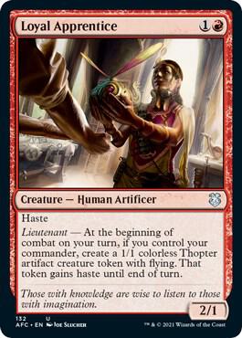 Loyal Apprentice card from Commander: Adventures in the Forgotten Realms