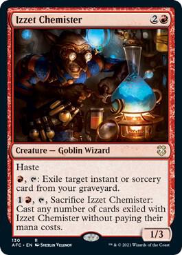 Izzet Chemister card from Commander: Adventures in the Forgotten Realms