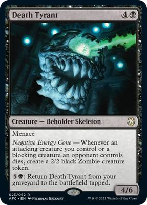 Death Tyrant card from Commander: Adventures in the Forgotten Realms