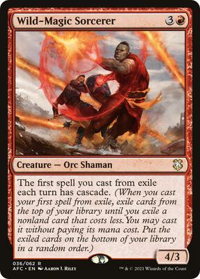 Wild-Magic Sorcerer card from Commander: Adventures in the Forgotten Realms