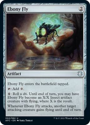 Ebony Fly card from Commander: Adventures in the Forgotten Realms