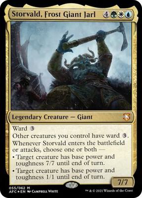 Storvald, Frost Giant Jarl card from Commander: Adventures in the Forgotten Realms
