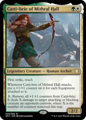Catti-brie of Mithral Hall card from Commander: Adventures in the Forgotten Realms