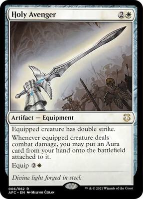 Holy Avenger card from Commander: Adventures in the Forgotten Realms