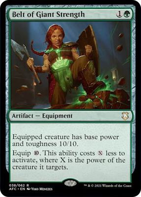Belt of Giant Strength card from Commander: Adventures in the Forgotten Realms