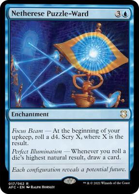 Netherese Puzzle-Ward card from Commander: Adventures in the Forgotten Realms