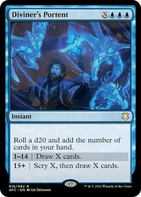 Diviner's Portent card from Commander: Adventures in the Forgotten Realms