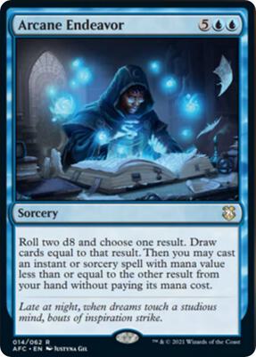 Arcane Endeavor card from Commander: Adventures in the Forgotten Realms