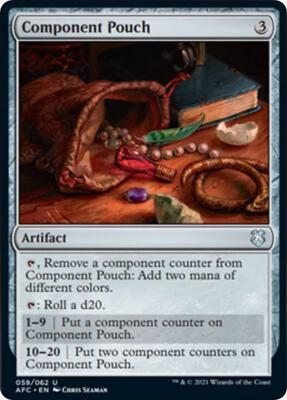 Component Pouch card from Commander: Adventures in the Forgotten Realms