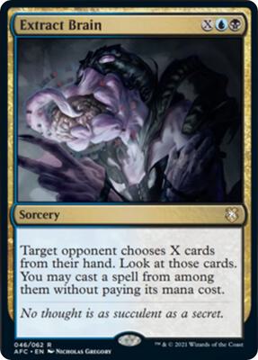 Extract Brain card from Commander: Adventures in the Forgotten Realms