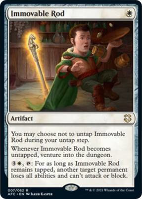 Immovable Rod card from Commander: Adventures in the Forgotten Realms