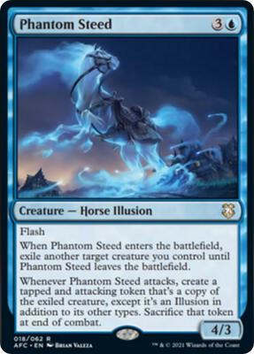 Phantom Steed card from Commander: Adventures in the Forgotten Realms