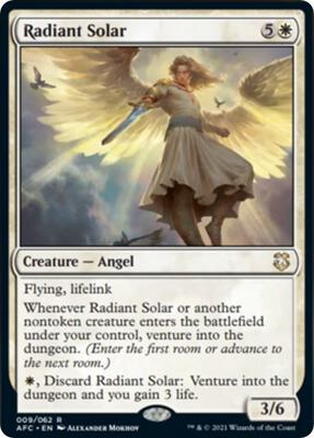 Radiant Solar card from Commander: Adventures in the Forgotten Realms