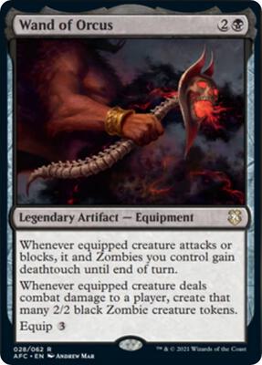 Wand of Orcus card from Commander: Adventures in the Forgotten Realms