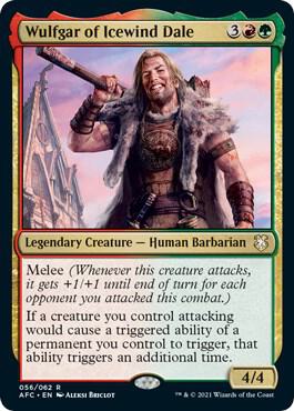 Wulfgar of Icewind Dale card from Commander: Adventures in the Forgotten Realms