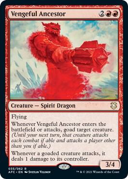 Vengeful Ancestor card from Commander: Adventures in the Forgotten Realms