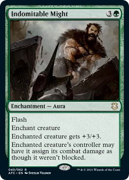 Indomitable Might card from Commander: Adventures in the Forgotten Realms