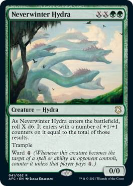 Neverwinter Hydra card from Commander: Adventures in the Forgotten Realms
