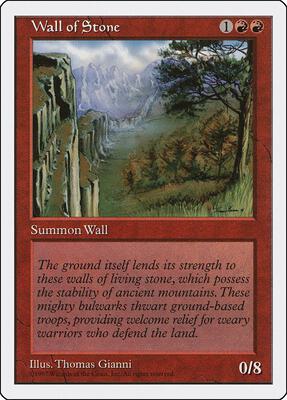 Wall of Stone card from Fifth Edition