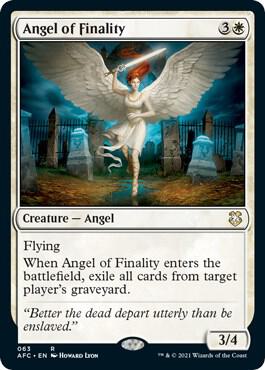 Angel of Finality card from Commander: Adventures in the Forgotten Realms