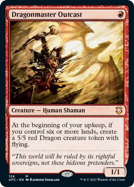 Dragonmaster Outcast card from Commander: Adventures in the Forgotten Realms