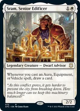 Sram, Senior Edificer card from Commander: Adventures in the Forgotten Realms