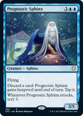 Prognostic Sphinx card from Commander: Adventures in the Forgotten Realms