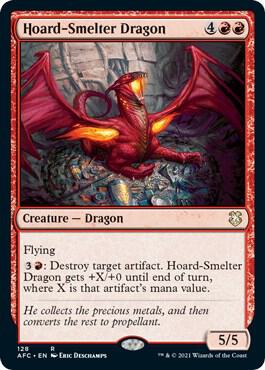 Hoard-Smelter Dragon card from Commander: Adventures in the Forgotten Realms