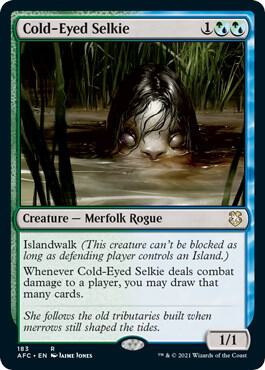 Cold-Eyed Selkie card from Commander: Adventures in the Forgotten Realms