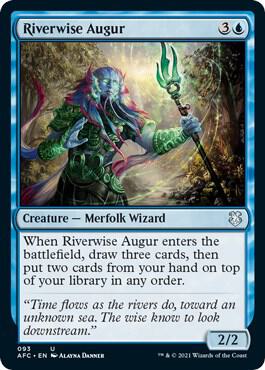 Riverwise Augur card from Commander: Adventures in the Forgotten Realms