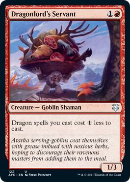 Dragonlord's Servant card from Commander: Adventures in the Forgotten Realms