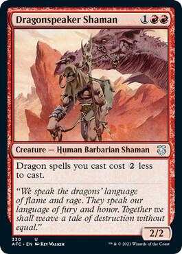 Dragonspeaker Shaman card from Commander: Adventures in the Forgotten Realms