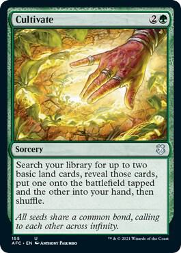 Cultivate card from Commander: Adventures in the Forgotten Realms