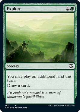 Explore card from Commander: Adventures in the Forgotten Realms