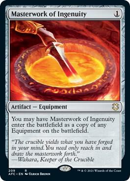 Masterwork of Ingenuity card from Commander: Adventures in the Forgotten Realms