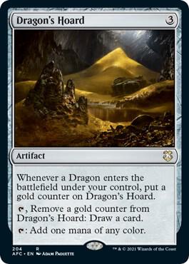 Dragon's Hoard card from Commander: Adventures in the Forgotten Realms