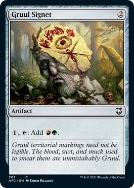 Gruul Signet card from Commander: Adventures in the Forgotten Realms