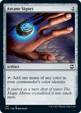 Arcane Signet card from Commander: Adventures in the Forgotten Realms