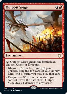 Outpost Siege card from Commander: Adventures in the Forgotten Realms
