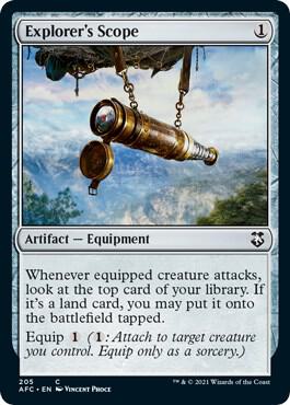 Explorer's Scope card from Commander: Adventures in the Forgotten Realms