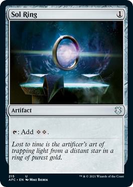 Sol Ring card from Commander: Adventures in the Forgotten Realms