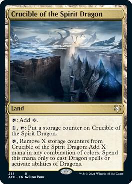 Crucible of the Spirit Dragon card from Commander: Adventures in the Forgotten Realms